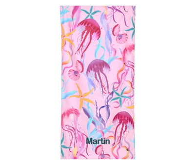 Telo Spiaggia Large Microfibra Summer Jellyfish Personalizzabile