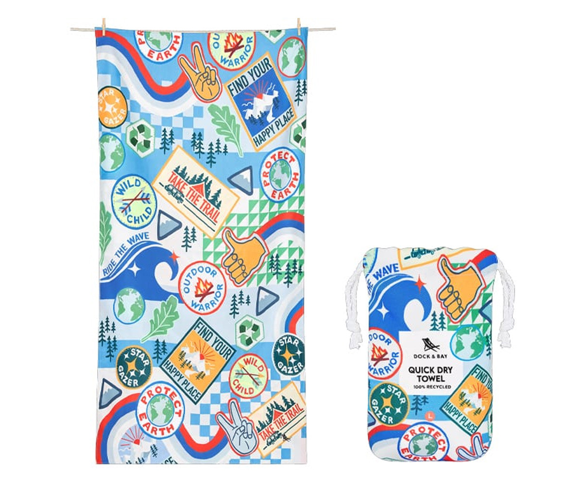 Telo Spiaggia Large Microfibra Summer Into the Wild