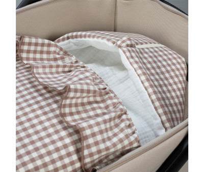 Saco Arrullo Verano Praliné Rayas Moka