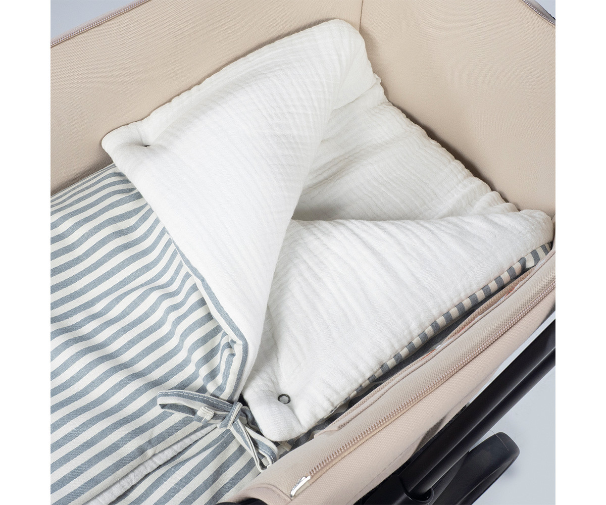 Saco Arrullo Praliné Rayas Matcha