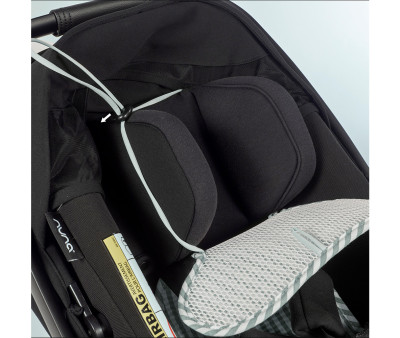 Colchoneta para Silla de Coche Praliné Rayas Matcha