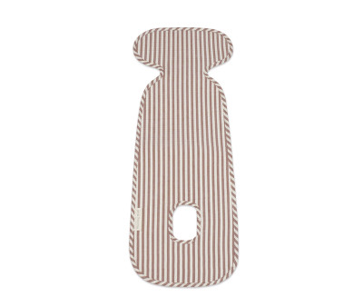 Colchoneta para Silla de Coche Praliné Rayas Moka