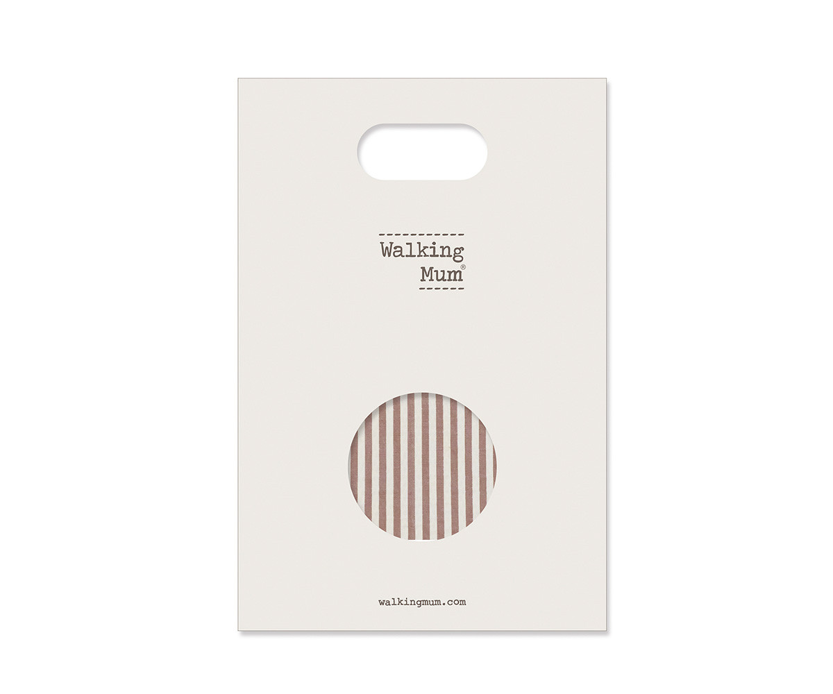 Colchoneta para Silla de Coche Praliné Rayas Moka