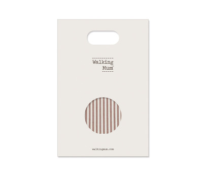 Colchoneta para Silla de Coche Praliné Rayas Moka