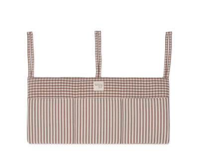 Organizador Cuna Praline Vichy Rayas Moka