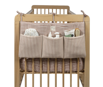 Organizador Cuna Praline Vichy Rayas Moka