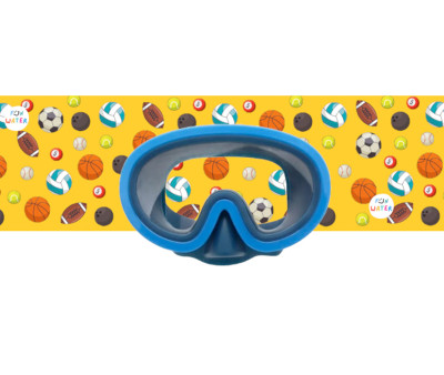 Gafas de Buceo Juniormask Azul Oscuro con Turbante Deportes