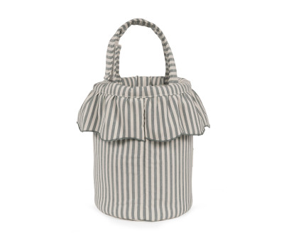 Borsa a Secchiello Bucket Praliné Stripes Matcha