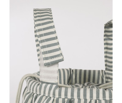 Borsa a Secchiello Bucket Praliné Stripes Matcha