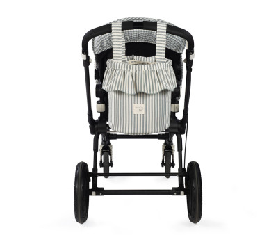 Borsa a Secchiello Bucket Praliné Stripes Matcha