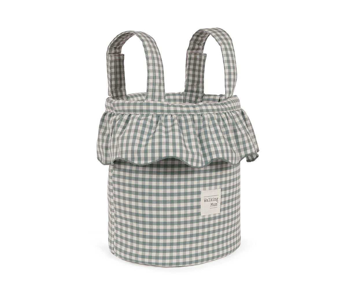 Borsa a Secchiello Bucket Praliné Vichy Matcha