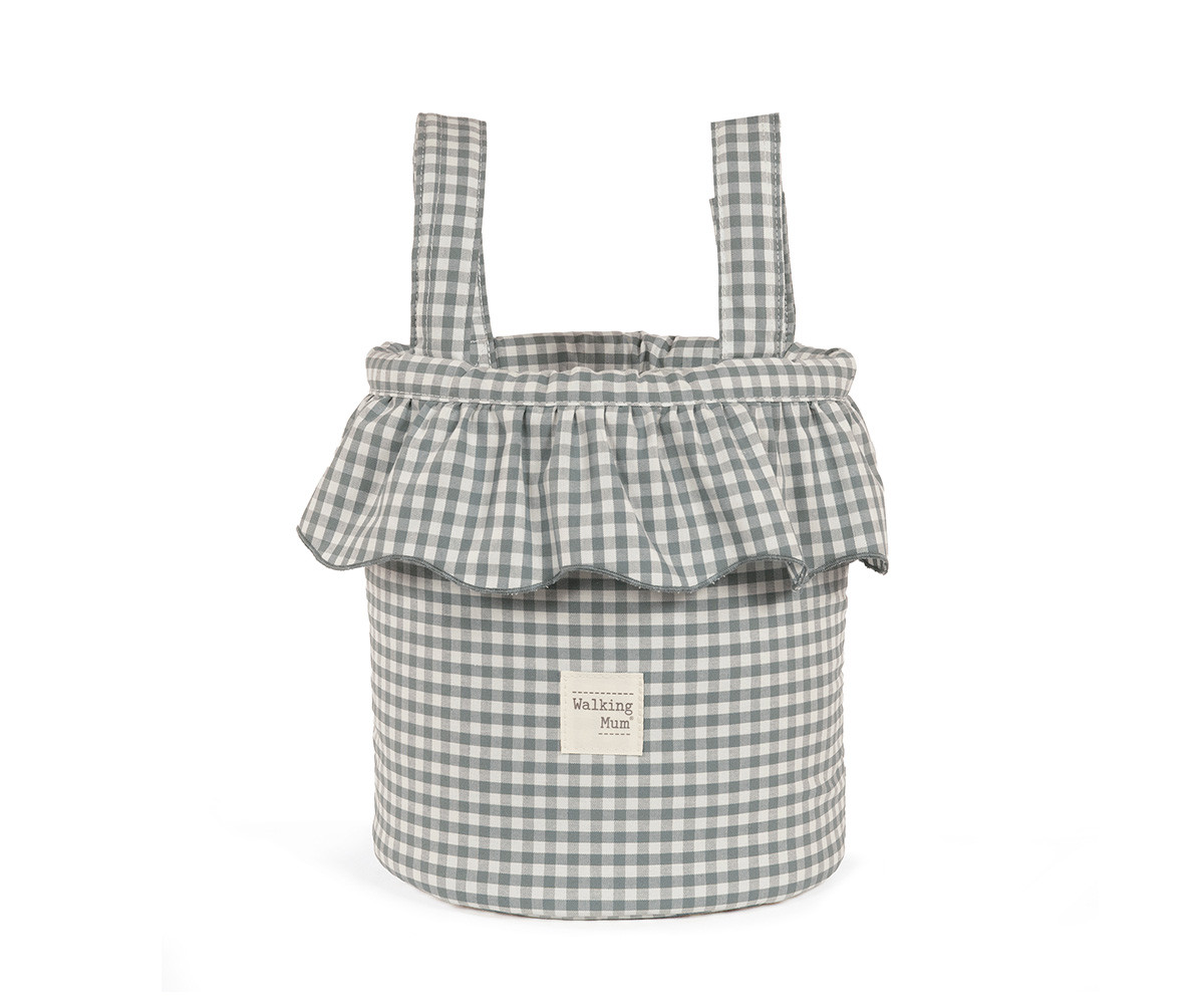 Borsa a Secchiello Bucket Praliné Vichy Matcha