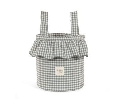 Borsa a Secchiello Bucket Praliné Vichy Matcha