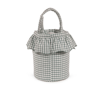 Borsa a Secchiello Bucket Praliné Vichy Matcha