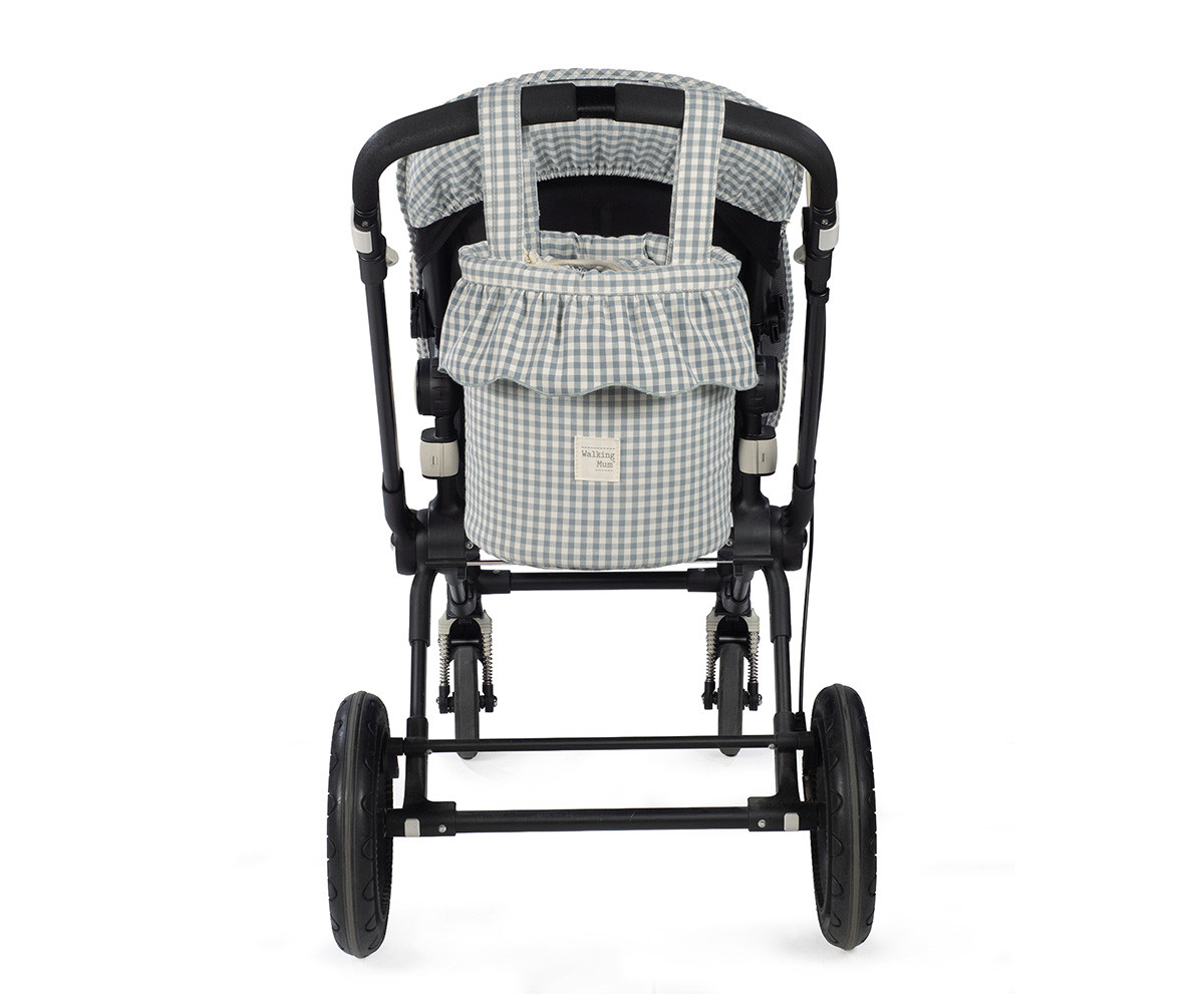 Borsa a Secchiello Bucket Praliné Vichy Matcha