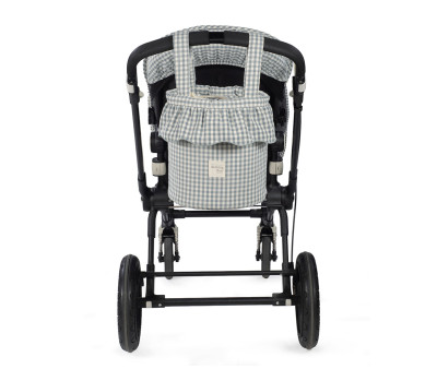 Borsa a Secchiello Bucket Praliné Vichy Matcha