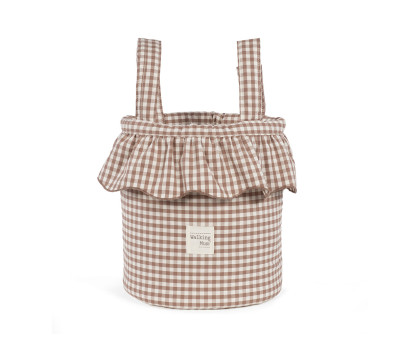 Borsa a Secchiello Bucket Praliné Vichy Moka