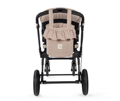 Borsa a Secchiello Bucket Praliné Vichy Moka