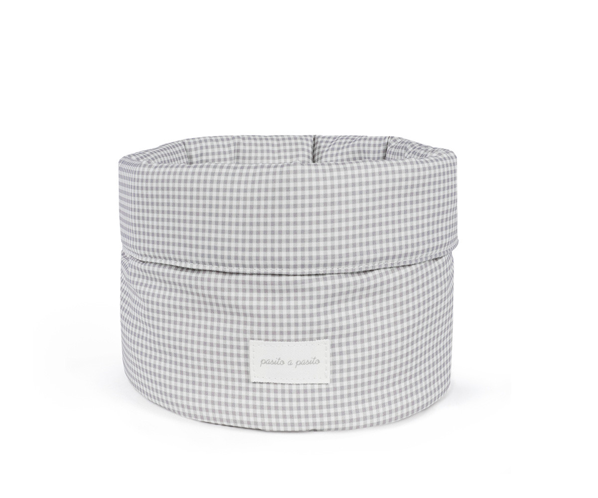 Cestito Home Little Bloom Vichy Gris