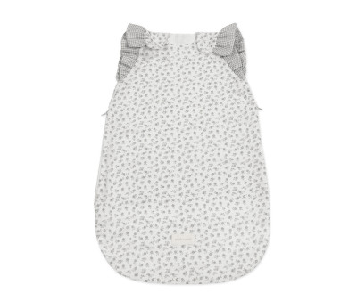 Saco Dormir Verano Little Bloom Flor Gris