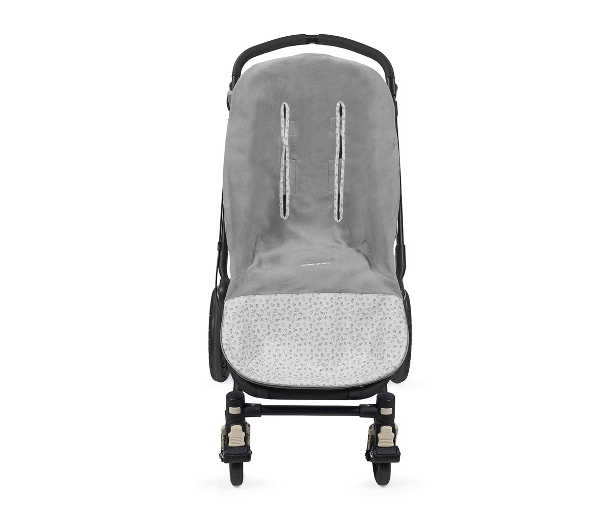 Saco Silla Invierno Little Bloom Flor Gris