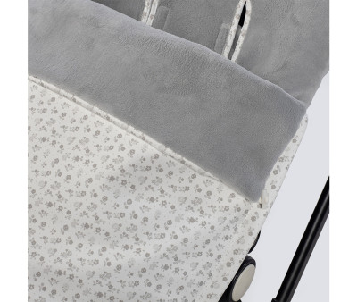 Saco Silla Invierno Little Bloom Flor Gris