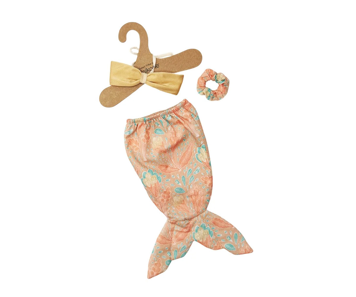 Les P'tits Déguiz Aquarius-Set Sirena Dorata con Scrunchie
