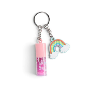 Llavero con Brillo de Labios Unicornio Mágico