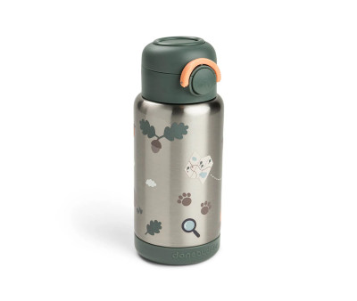 Botella Térmica con Pajita Tiny Trails Green 340ml