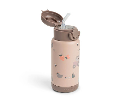 Botella Térmica con Pajita Tiny Farm Powder 340ml