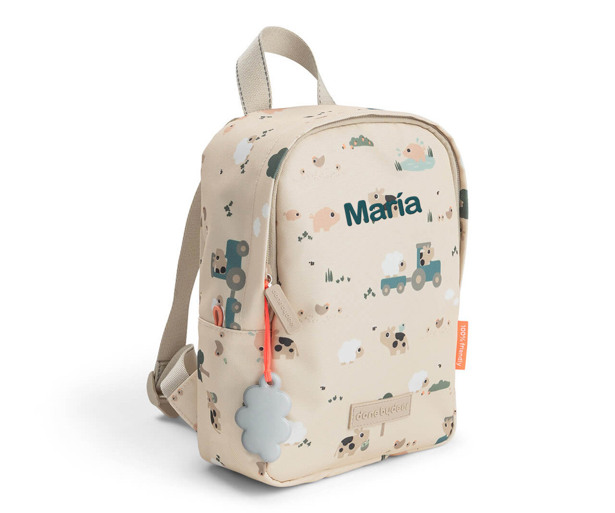 Mochila Infantil Tiny Farm Sand Personalizable