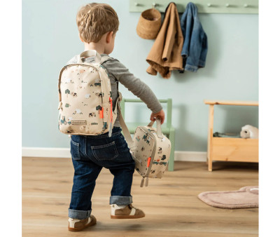 Mochila Infantil Tiny Farm Sand Personalizable