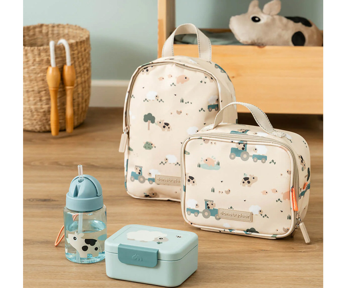 Mochila Infantil Tiny Farm Sand Personalizable
