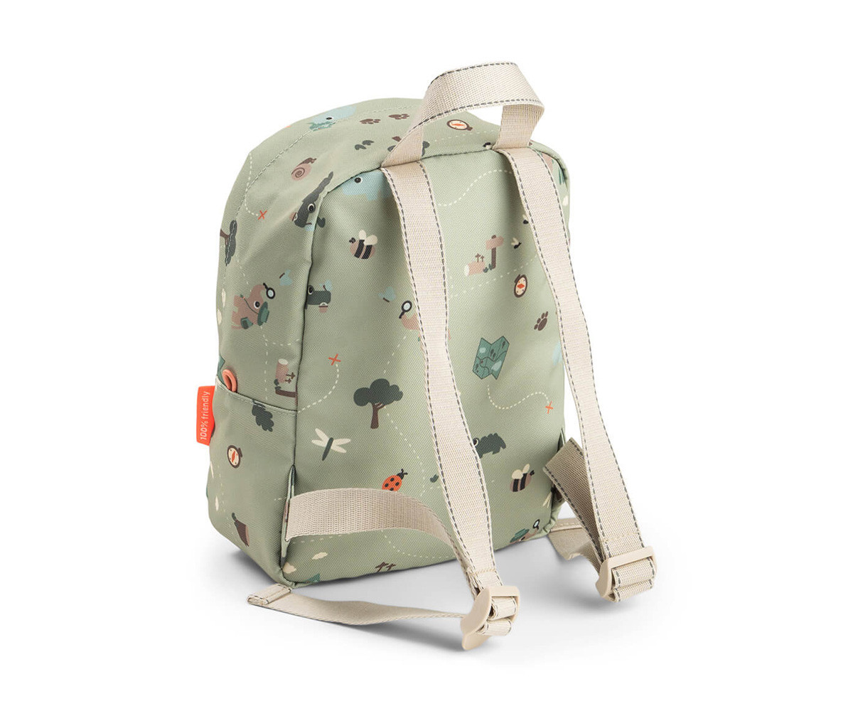 Zainetto Piccolo Tiny Trails Green Personalizzabile