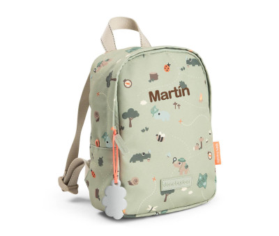 Zainetto Piccolo Tiny Trails Green Personalizzabile
