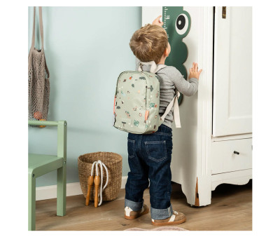 Zainetto Piccolo Tiny Trails Green Personalizzabile