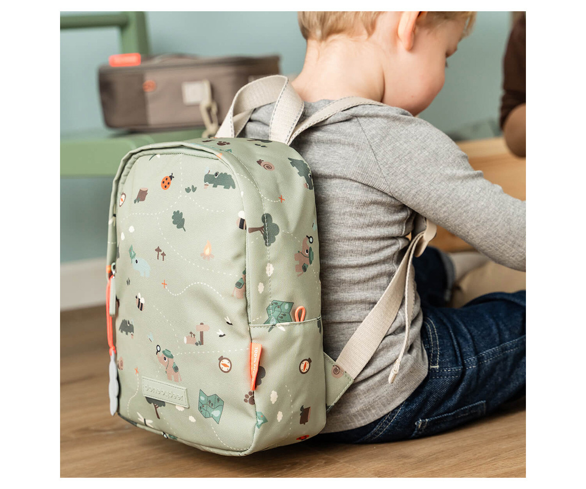 Zainetto Piccolo Tiny Trails Green Personalizzabile