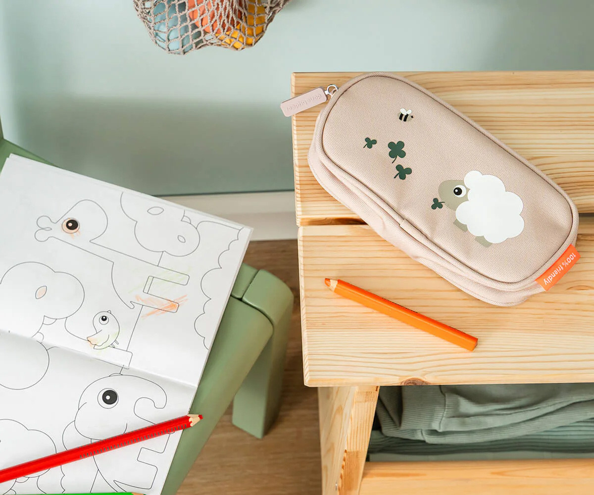 Estuche Escolar Tiny Farm Powder