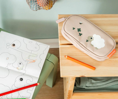 Estuche Escolar Tiny Farm Powder