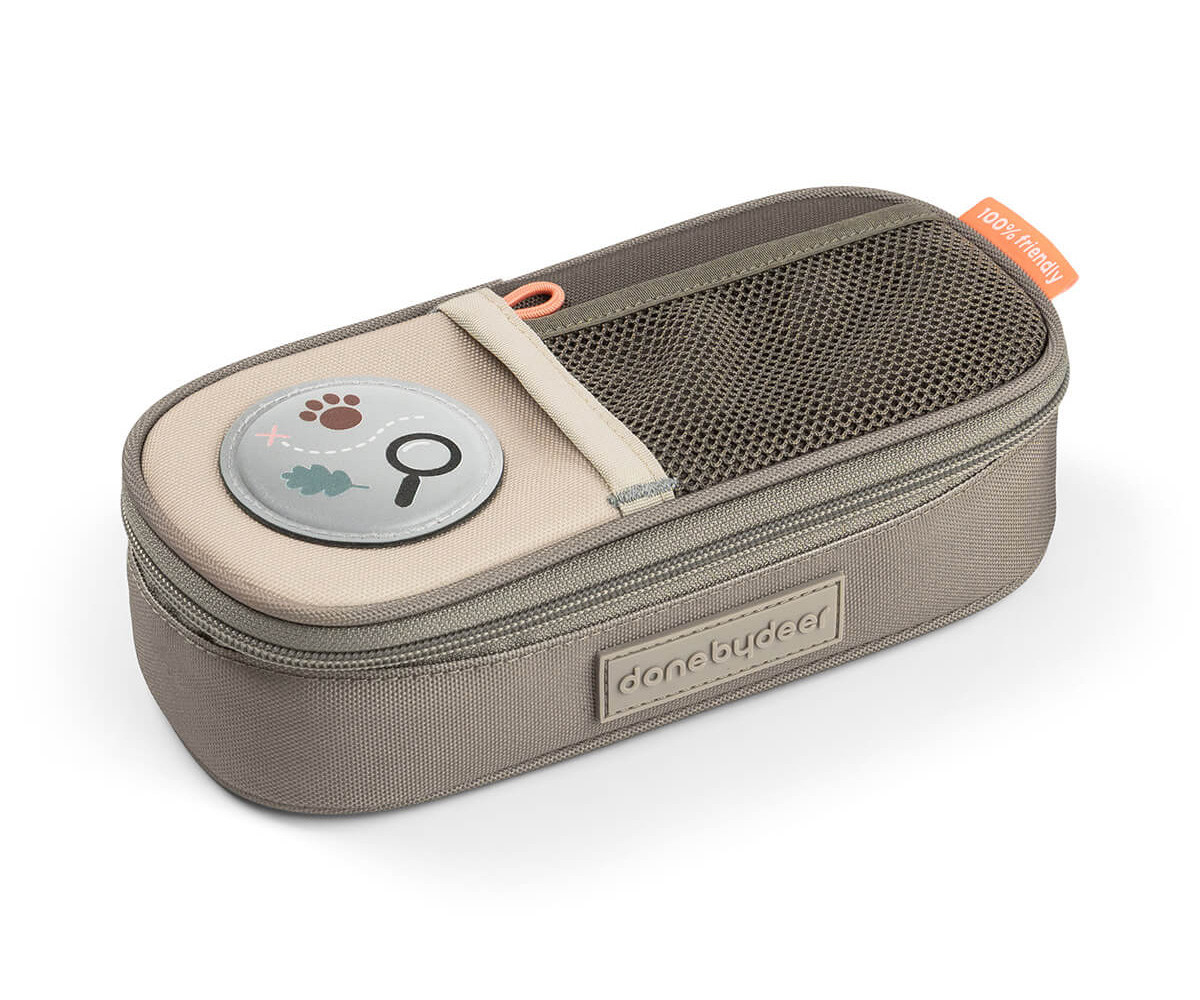 Estuche Escolar 2 Compartimentos Tiny Trails Sand