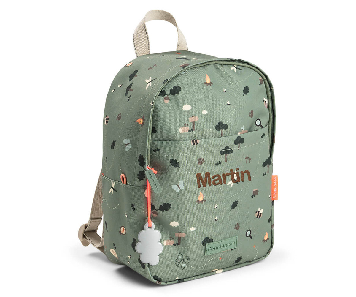 Mochila Tiny Trails Green Personalizable