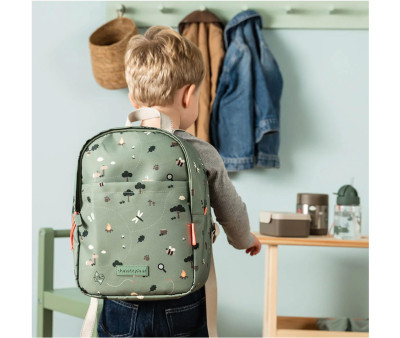Mochila Tiny Trails Green Personalizable
