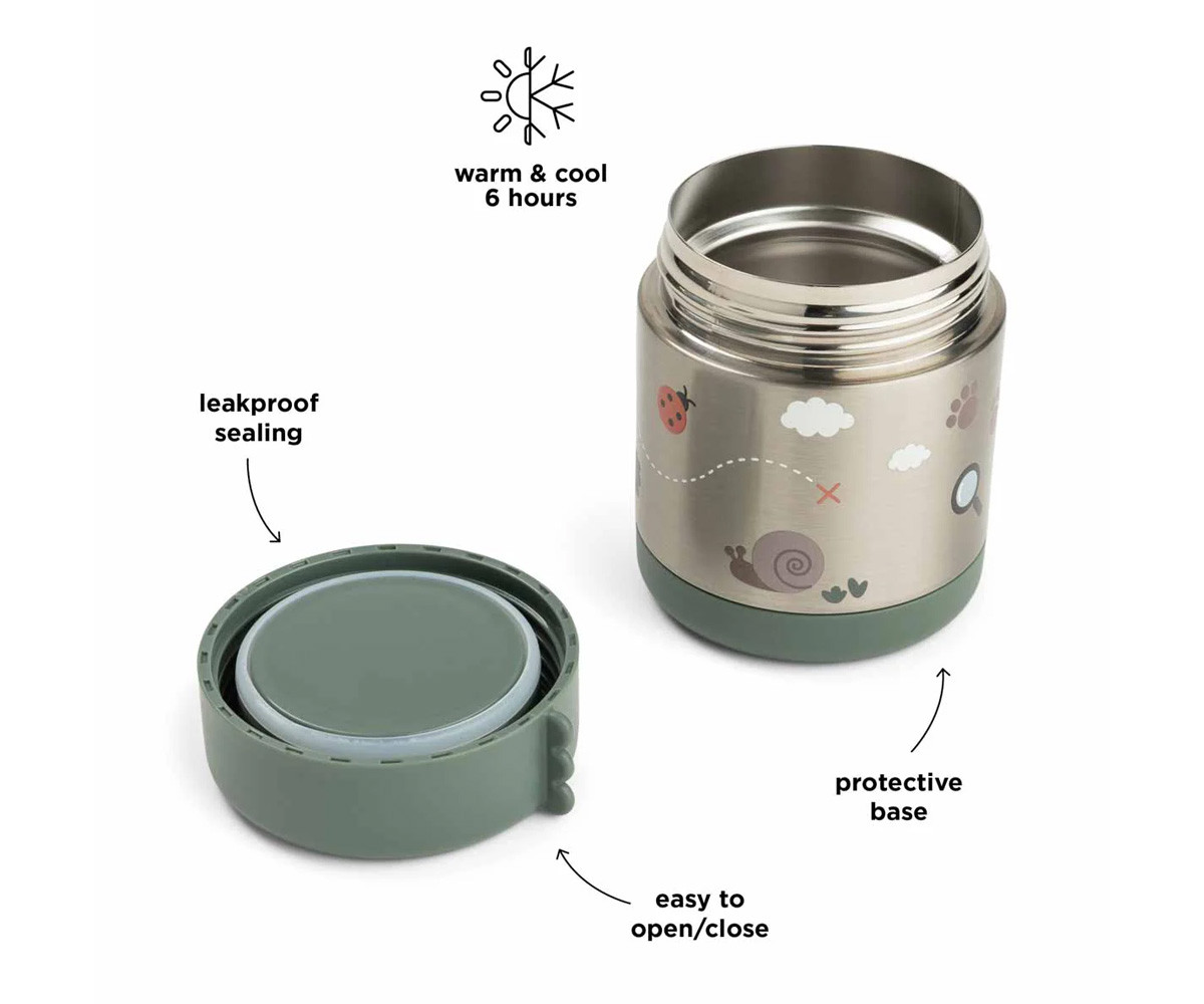 Thermos Pappa Tiny Trails Green 300 ml