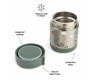 Thermos Pappa Tiny Trails Green 300 ml