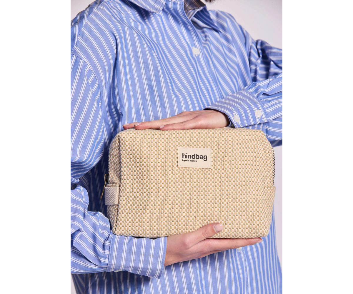 Borsa da Toilette Leon Nude Woven
