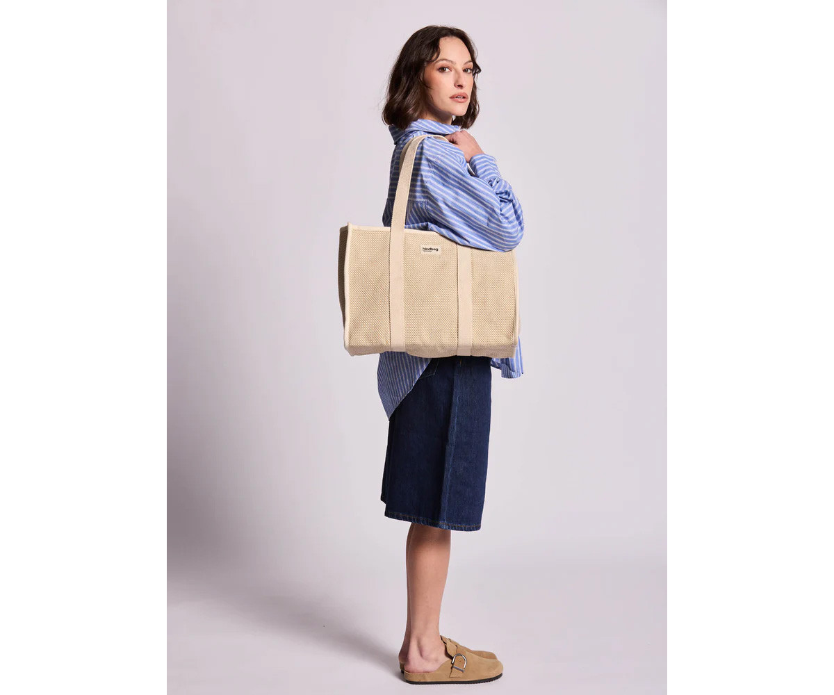 Borsa Tote Oscar Nude Intrecciato
