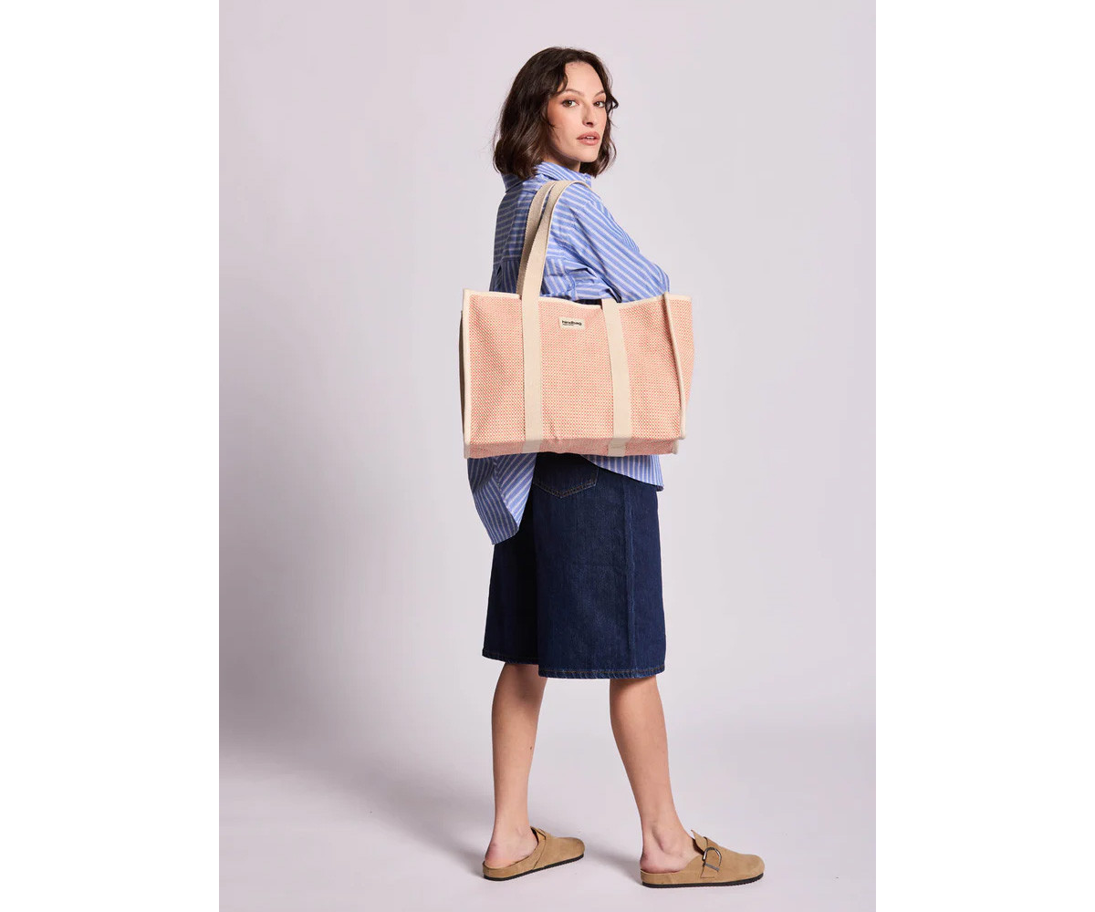 Borsa Tote Oscar Coral Intrecciato