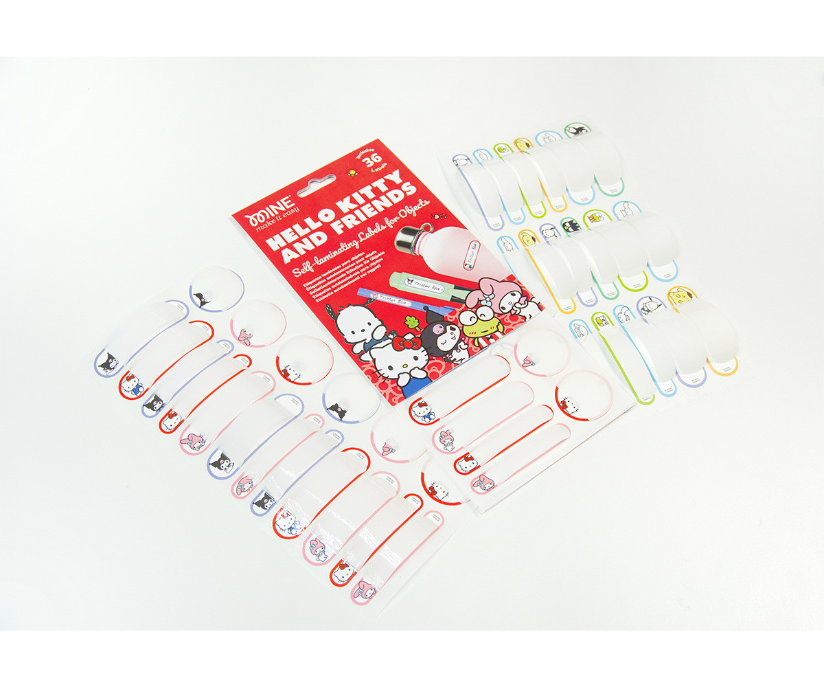 Etichette Adesive Laminate per Oggetti Mine Hello Kitty And Friends