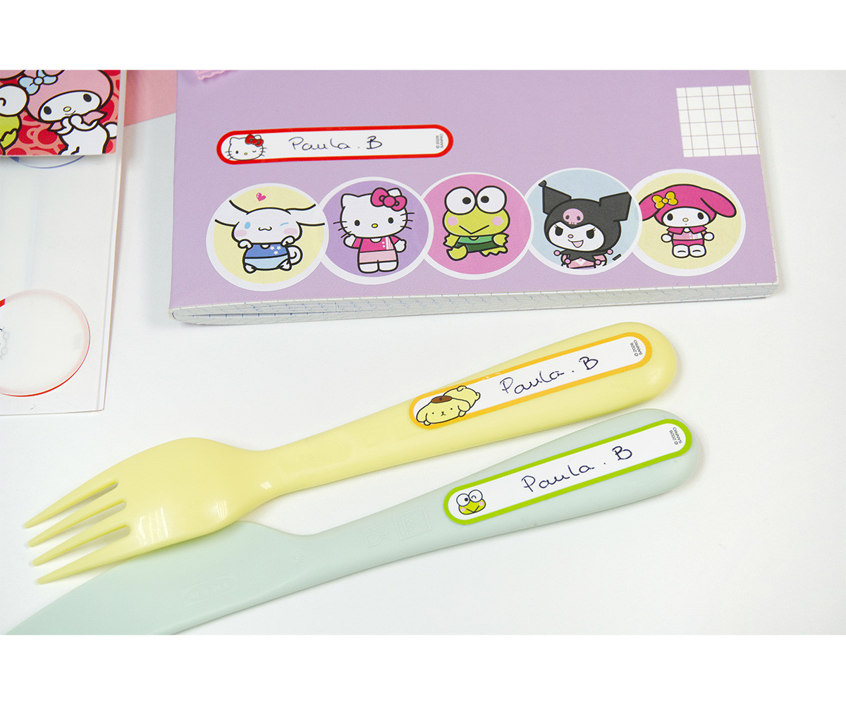 Etichette Adesive Laminate per Oggetti Mine Hello Kitty And Friends
