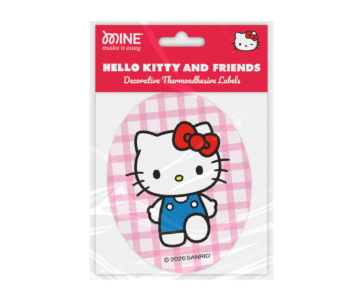 Parche Infantil para Planchar Hello kitty and Friends Vichy